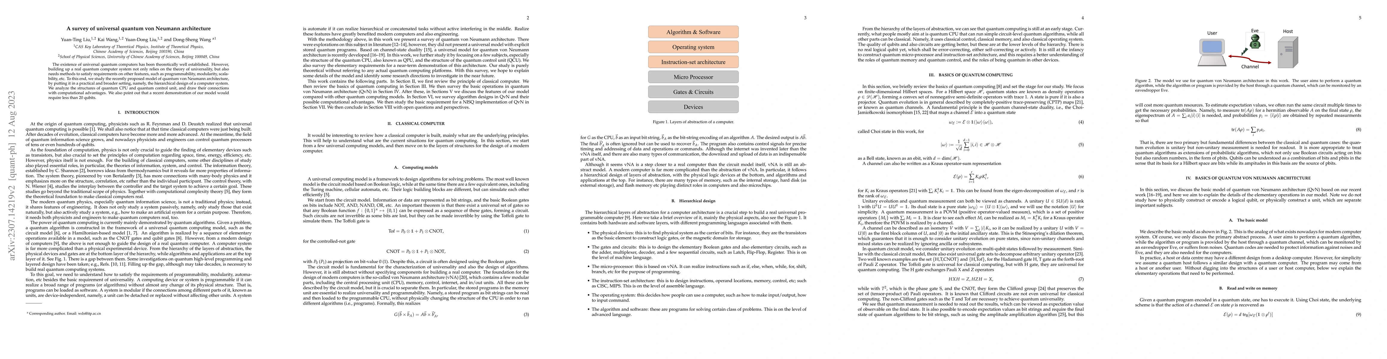 Thumbnail for A survey of universal quantum von Neumann architecture