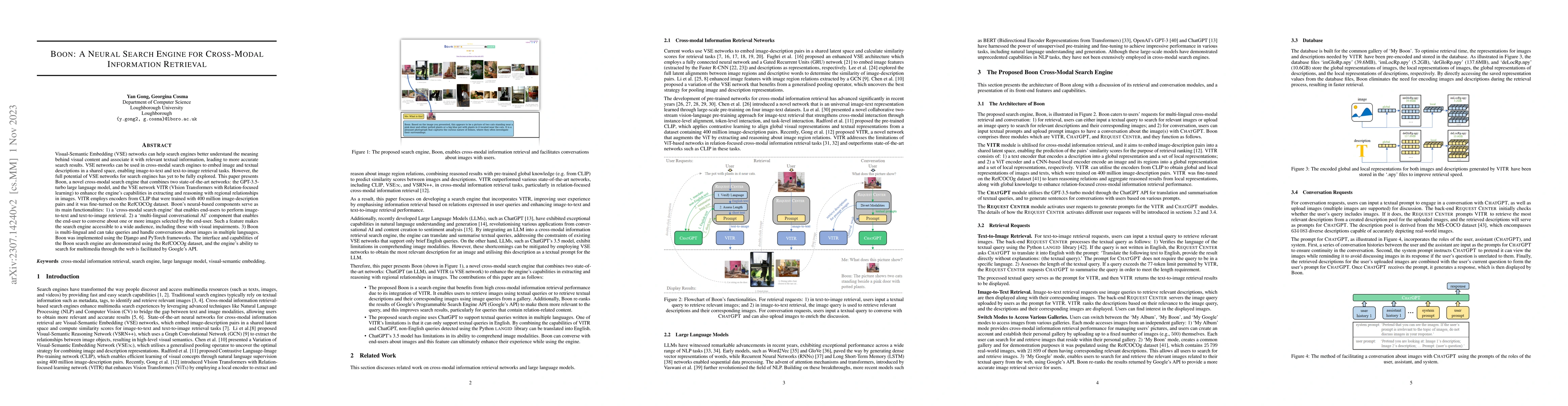 Thumbnail for Boon: A Neural Search Engine for Cross-Modal Information Retrieval
