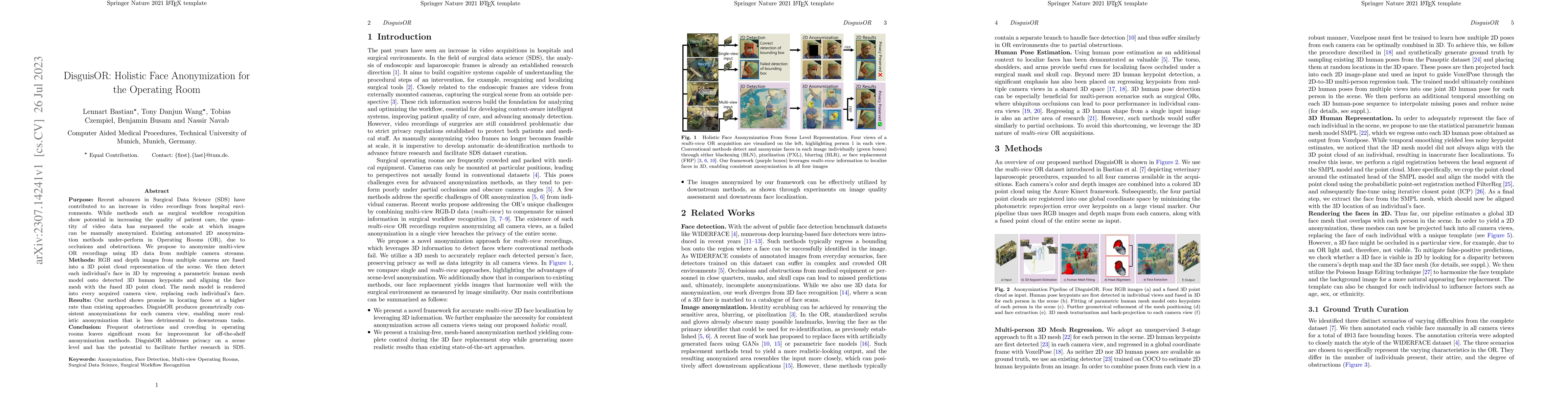 Thumbnail for DisguisOR: Holistic Face Anonymization for the Operating Room