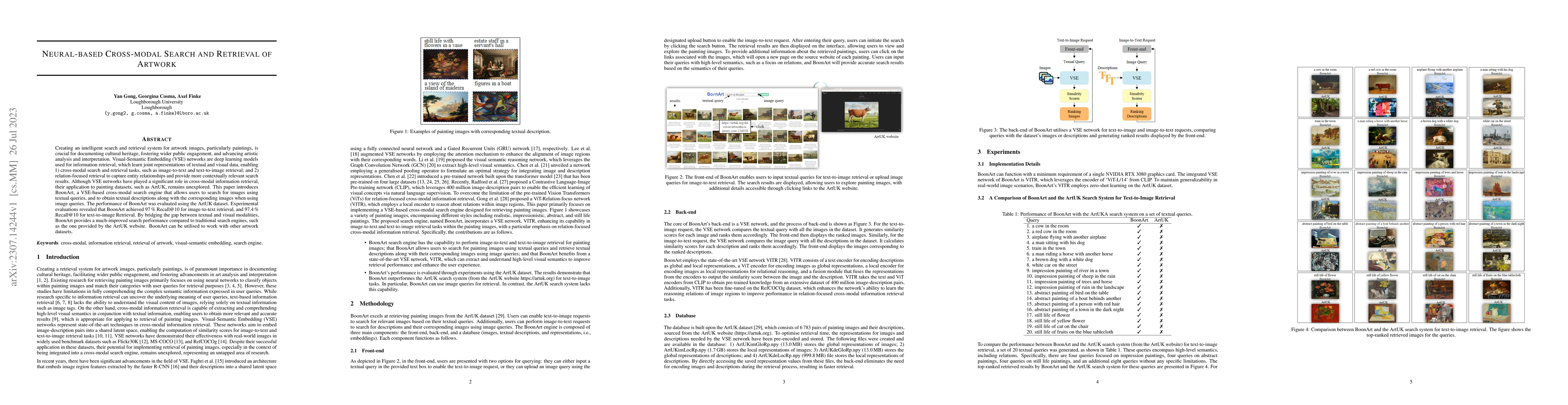 Thumbnail for Neural-based Cross-modal Search and Retrieval of Artwork