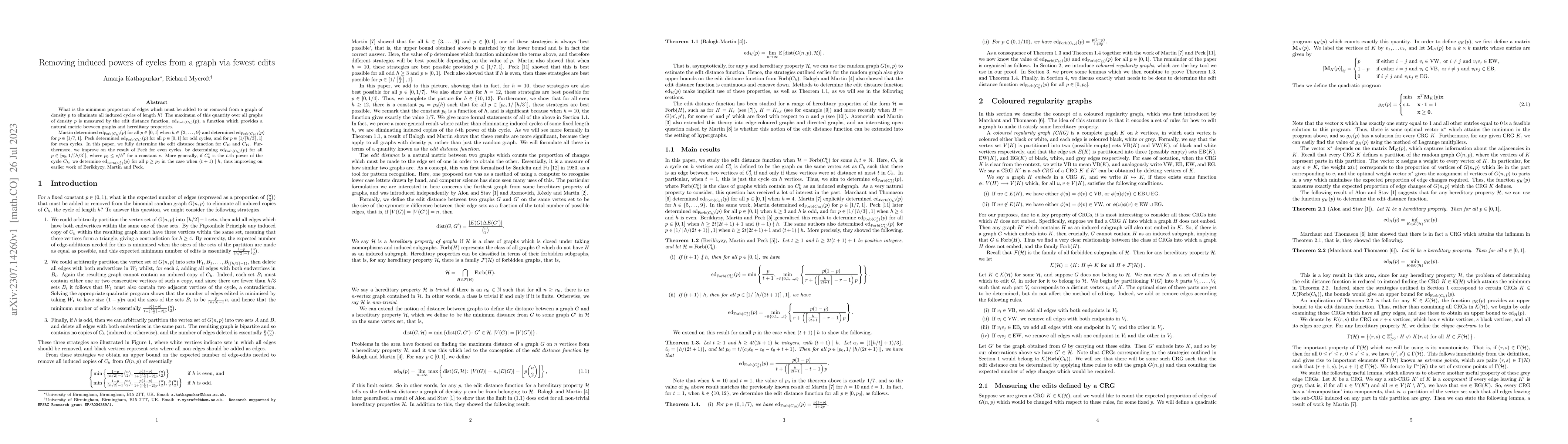 Thumbnail for Removing induced powers of cycles from a graph via fewest edits
