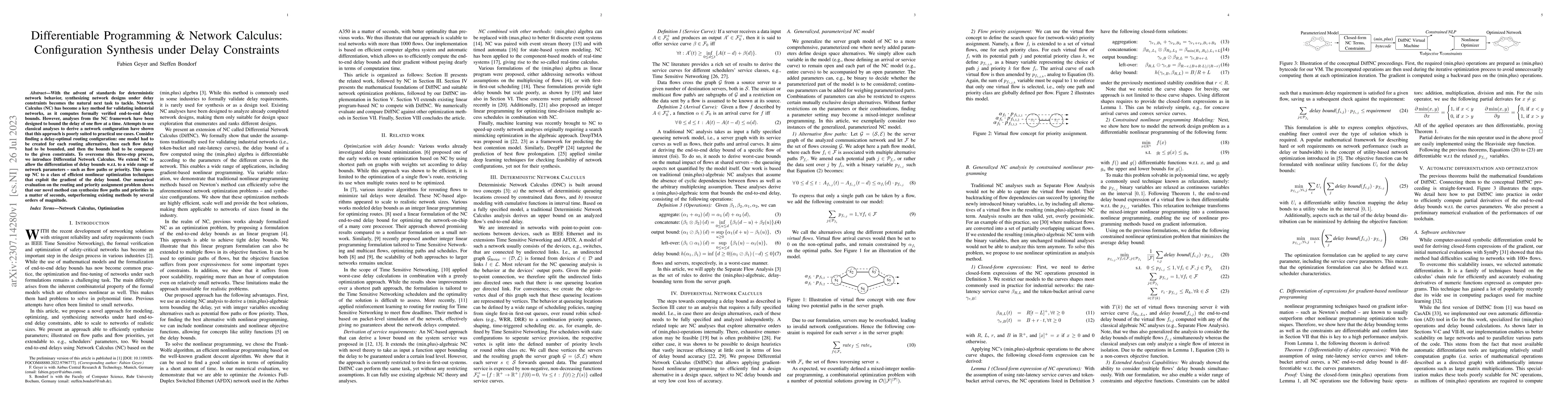 Thumbnail for Differentiable Programming & Network Calculus: Configuration Synthesis
  under Delay Constraints