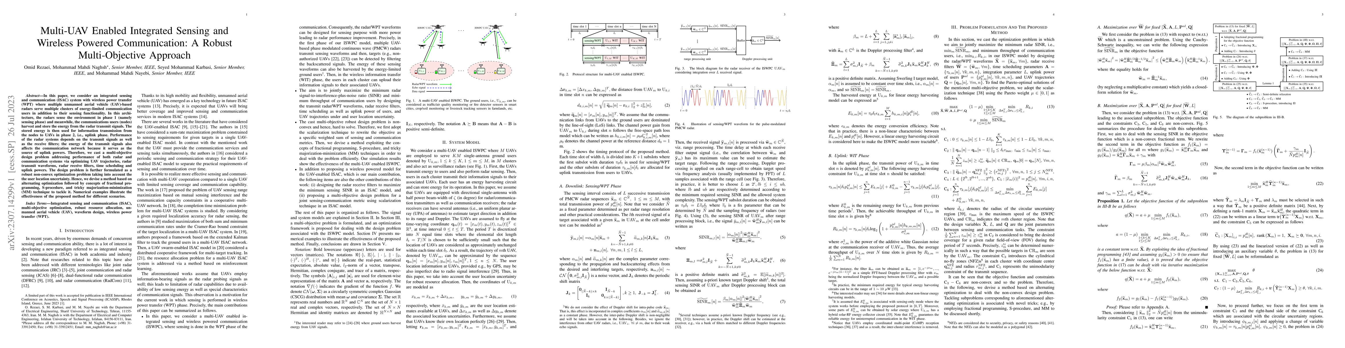 Thumbnail for Multi-UAV Enabled Integrated Sensing and Wireless Powered Communication:
  A Robust Multi-Objective Approach