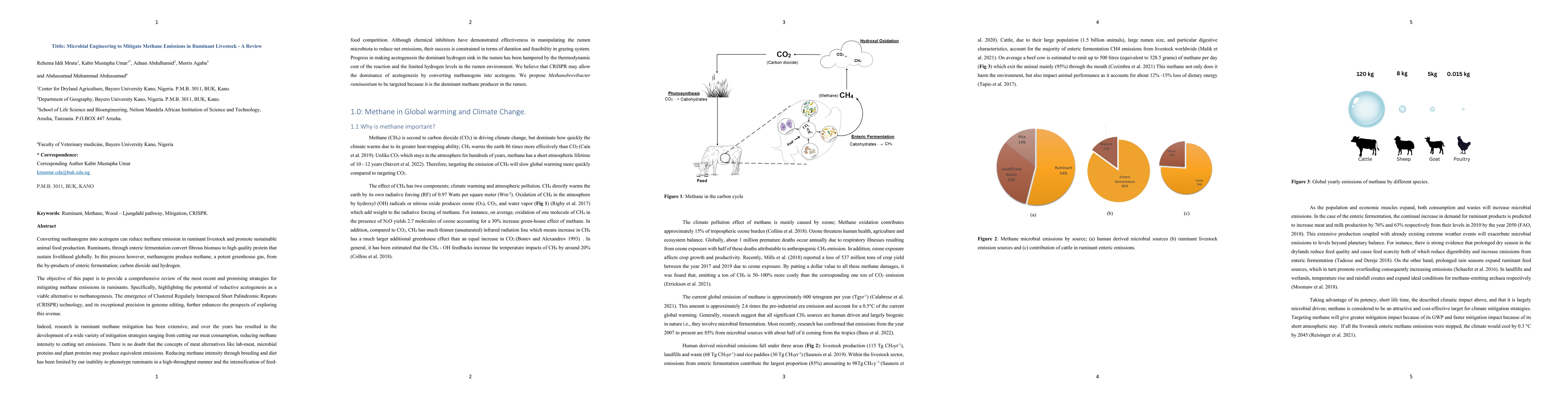Thumbnail for Microbial Engineering to Mitigate Methane Emissions in Ruminant
  Livestock -- A Review