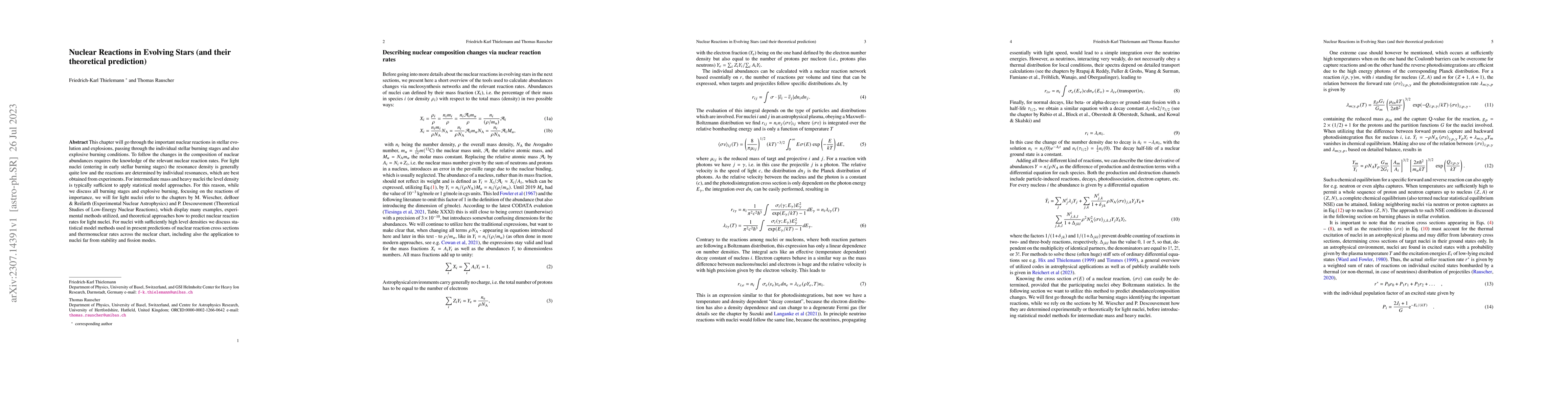 Thumbnail for Nuclear Reactions in Evolving Stars
