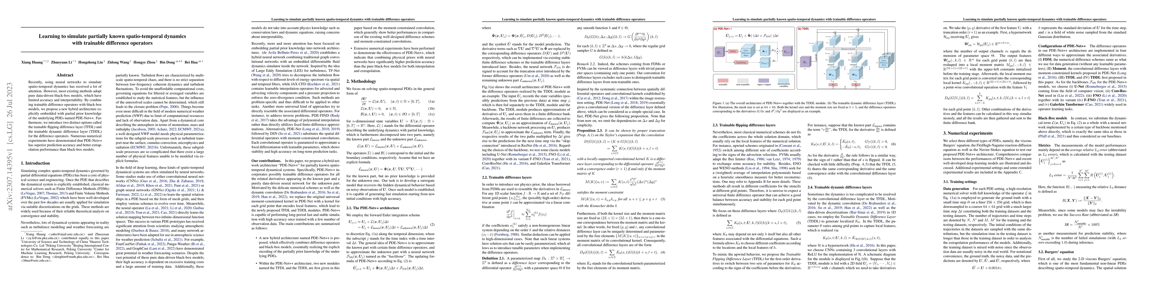 Thumbnail for Learning to simulate partially known spatio-temporal dynamics with
  trainable difference operators