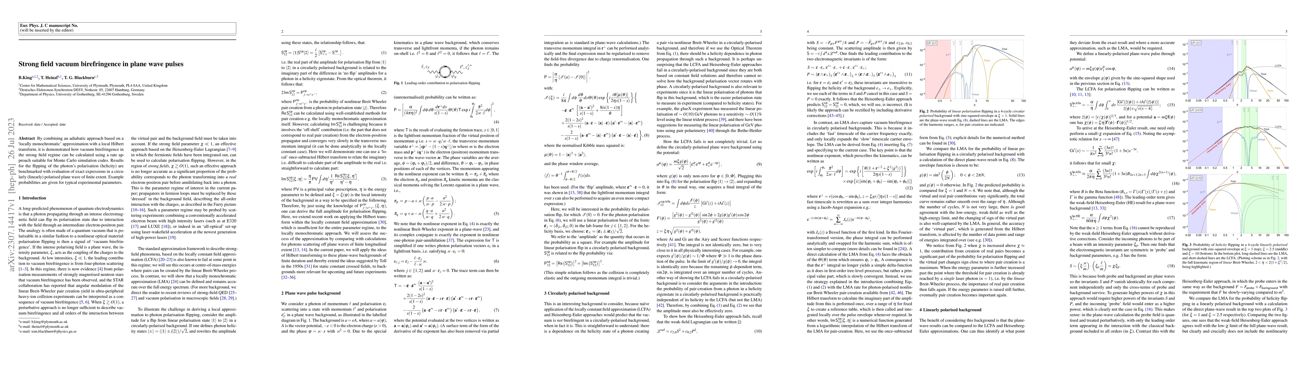 Thumbnail for Strong field vacuum birefringence in plane wave pulses