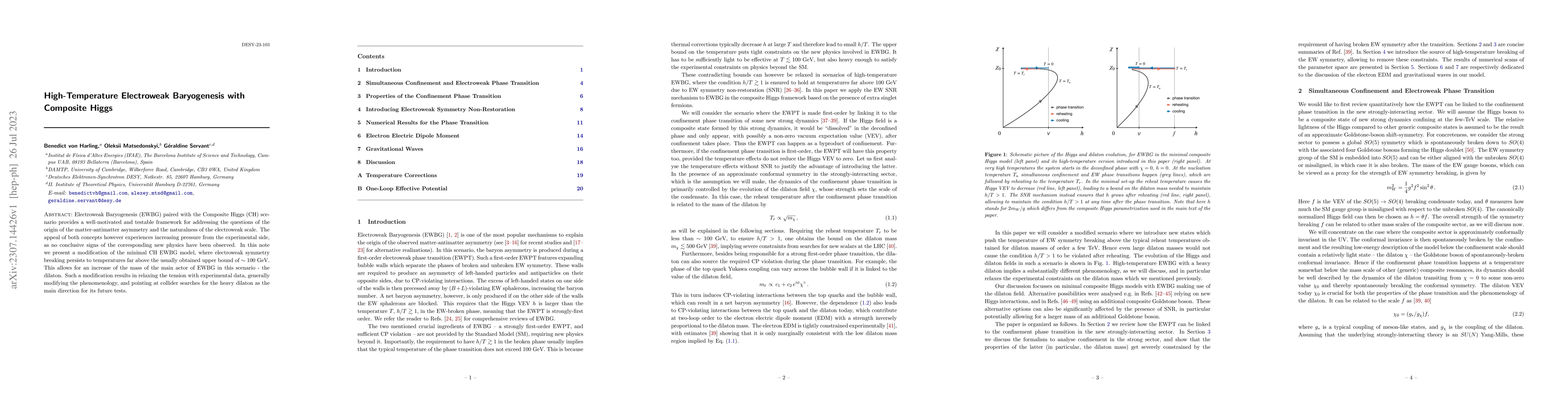 Thumbnail for High-Temperature Electroweak Baryogenesis with Composite Higgs