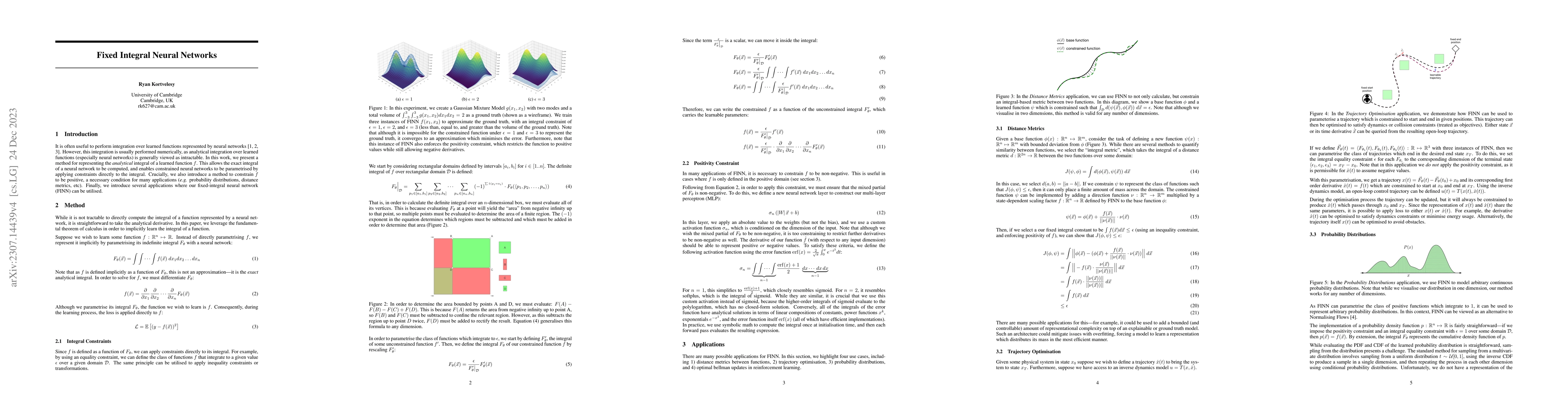 Thumbnail for Fixed Integral Neural Networks
