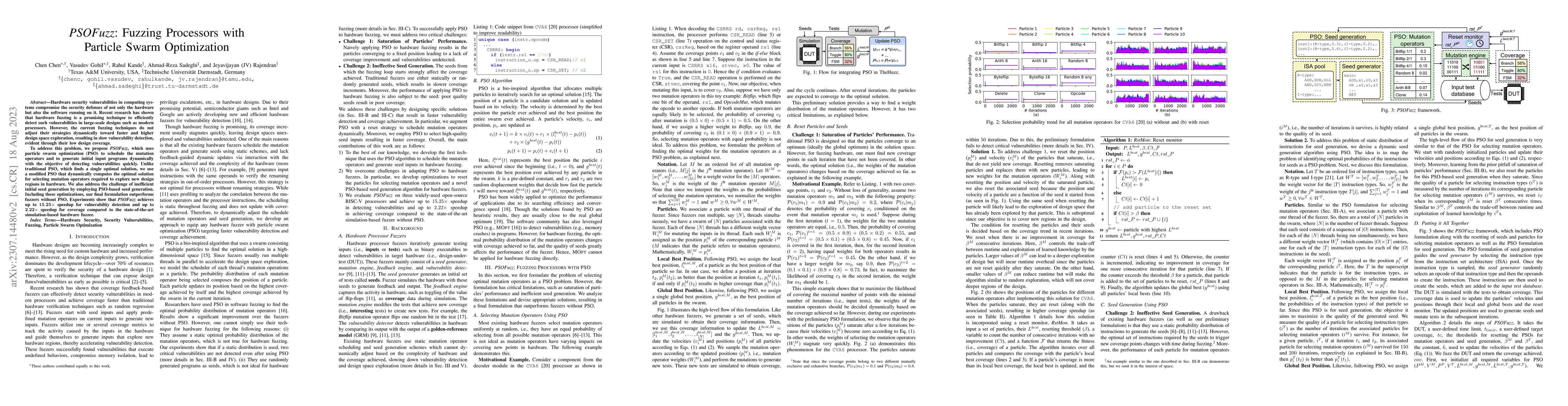 Thumbnail for PSOFuzz: Fuzzing Processors with Particle Swarm Optimization