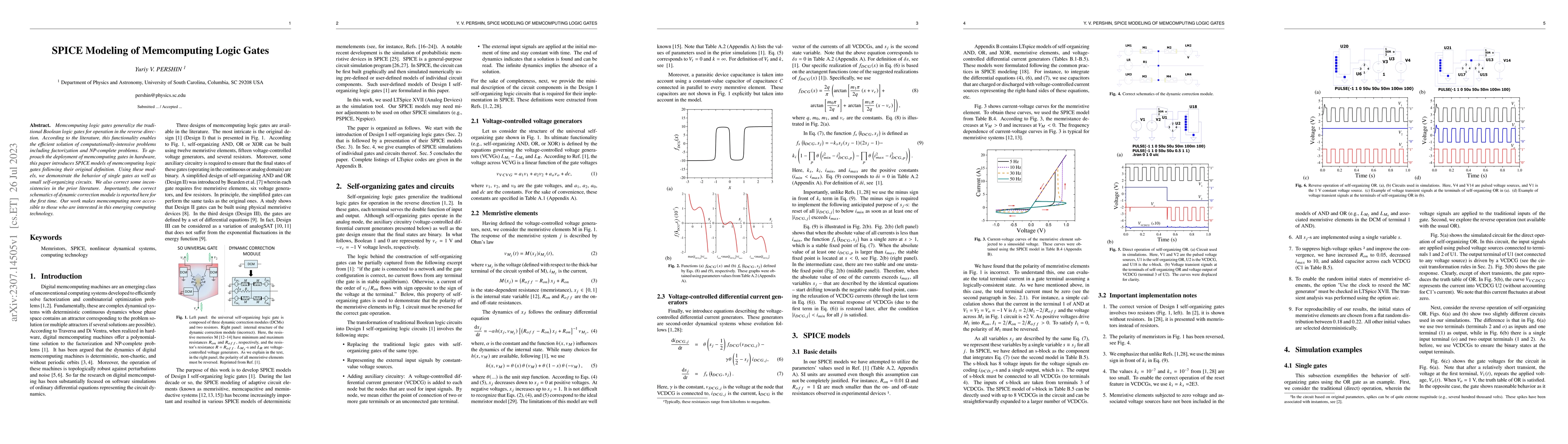 Thumbnail for SPICE Modeling of Memcomputing Logic Gates