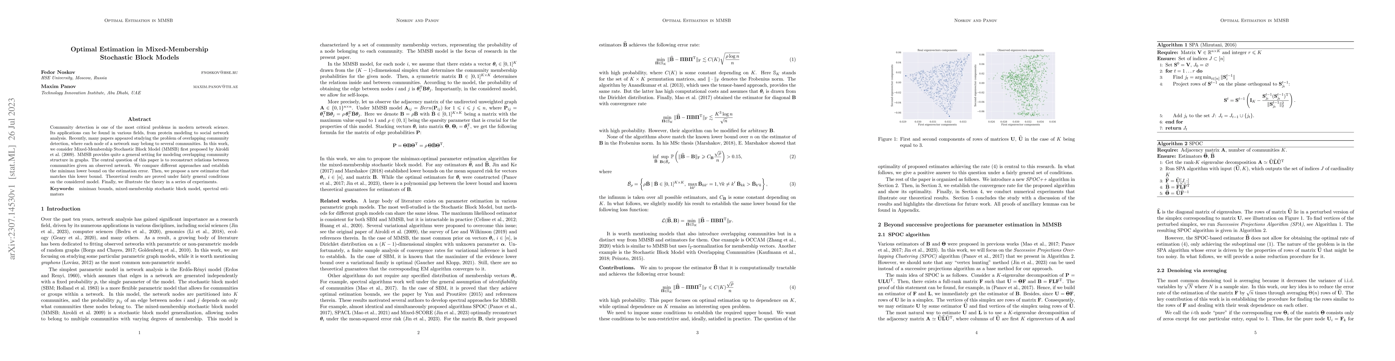 Thumbnail for Optimal Estimation in Mixed-Membership Stochastic Block Models