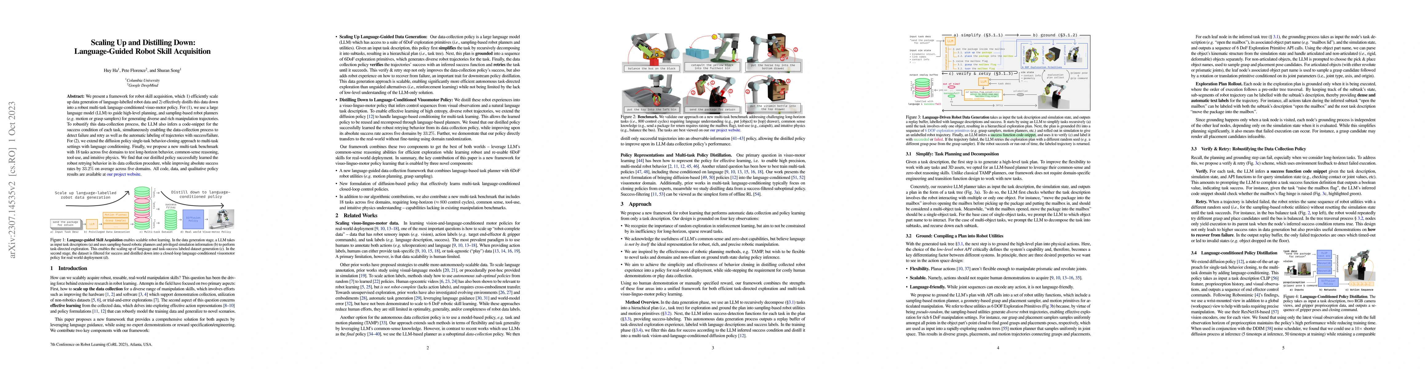 Thumbnail for Scaling Up and Distilling Down: Language-Guided Robot Skill Acquisition