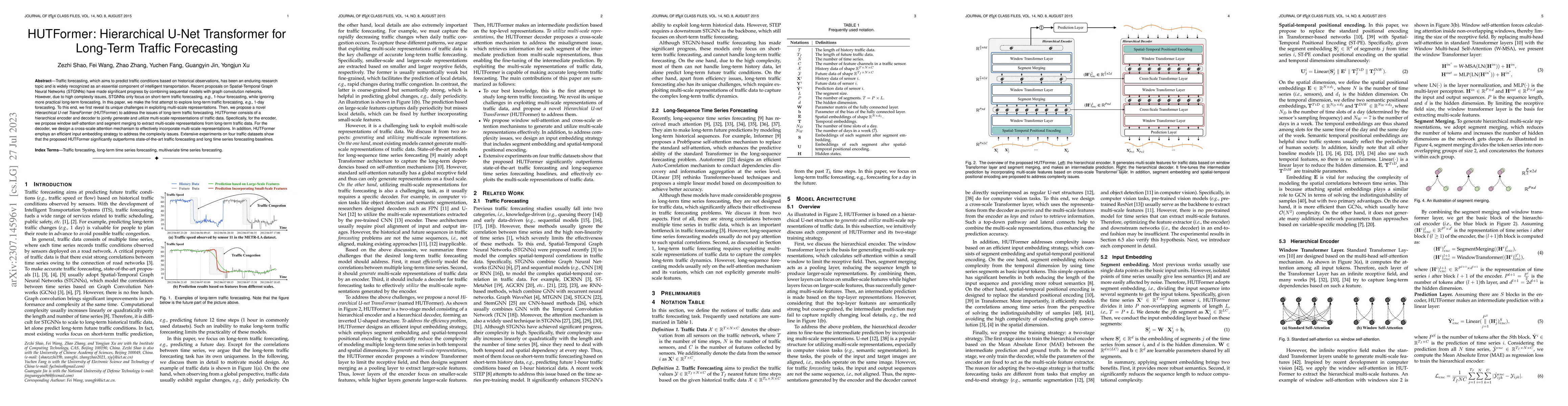 Thumbnail for HUTFormer: Hierarchical U-Net Transformer for Long-Term Traffic
  Forecasting