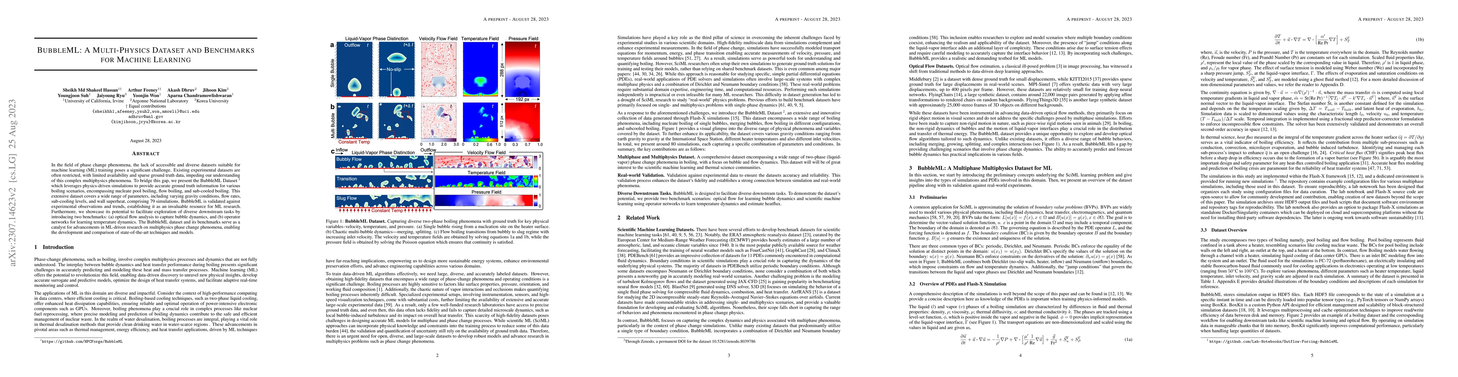 Thumbnail for BubbleML: A Multi-Physics Dataset and Benchmarks for Machine Learning