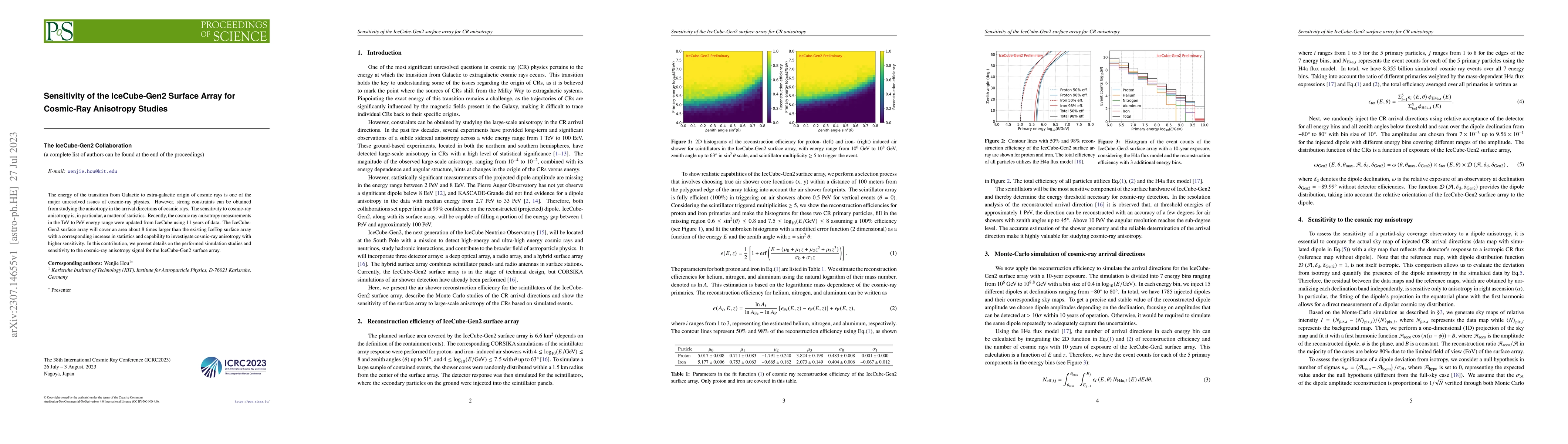 Thumbnail for Sensitivity of the IceCube-Gen2 Surface Array for Cosmic-Ray Anisotropy
  Studies