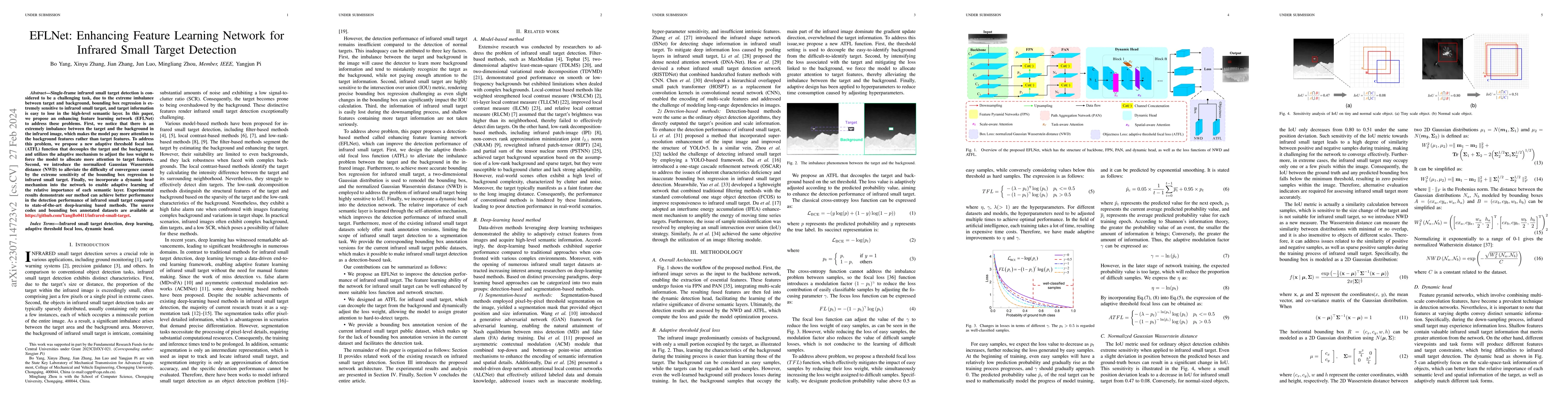 Thumbnail for EFLNet: Enhancing Feature Learning for Infrared Small Target Detection