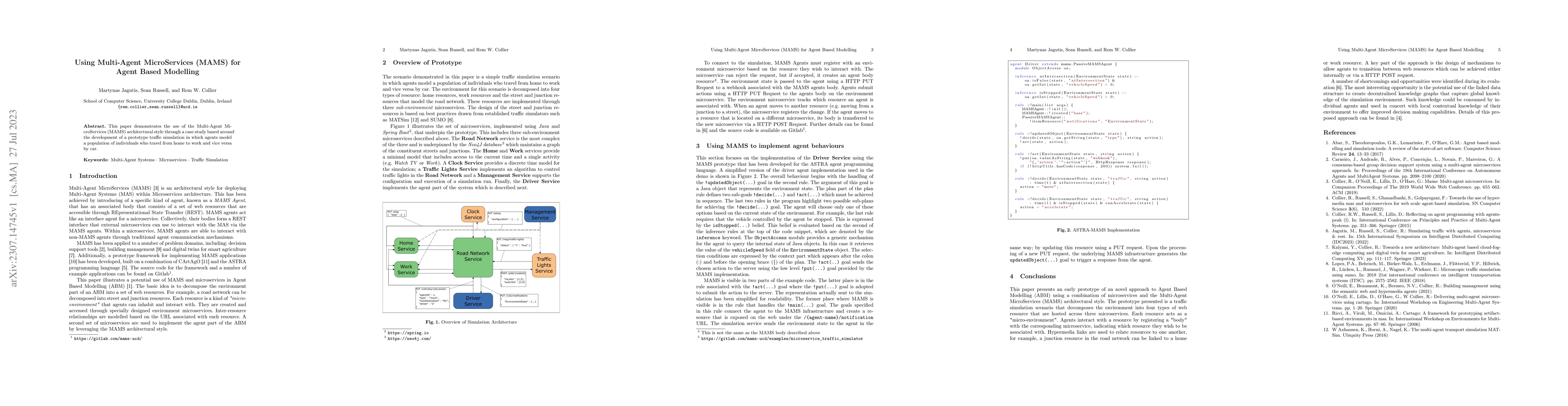 Thumbnail for Using Multi-Agent MicroServices (MAMS) for Agent Based Modelling