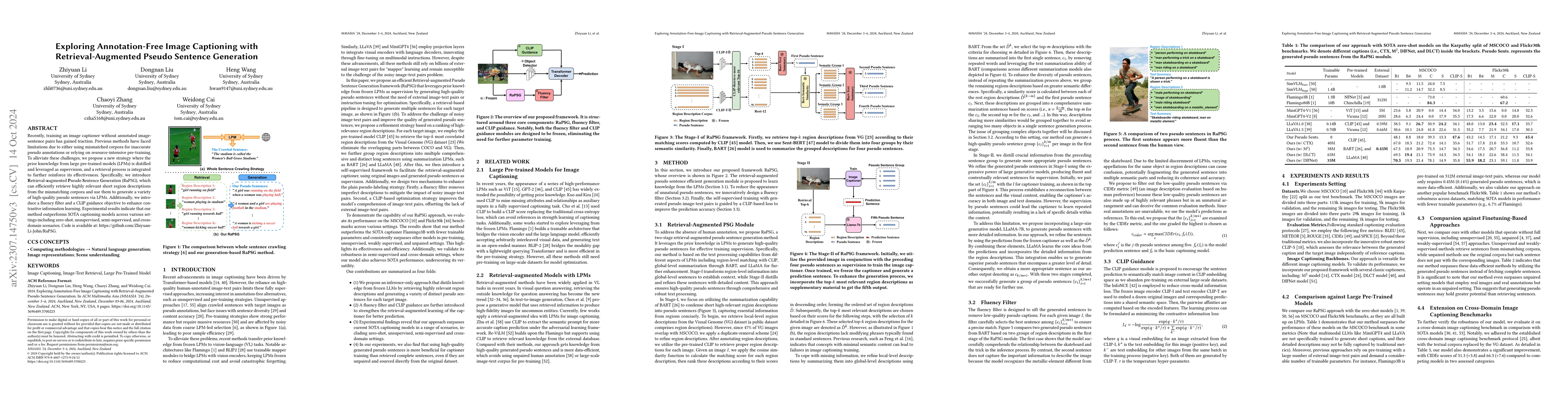 Thumbnail for Exploring Annotation-free Image Captioning with Retrieval-augmented
  Pseudo Sentence Generation