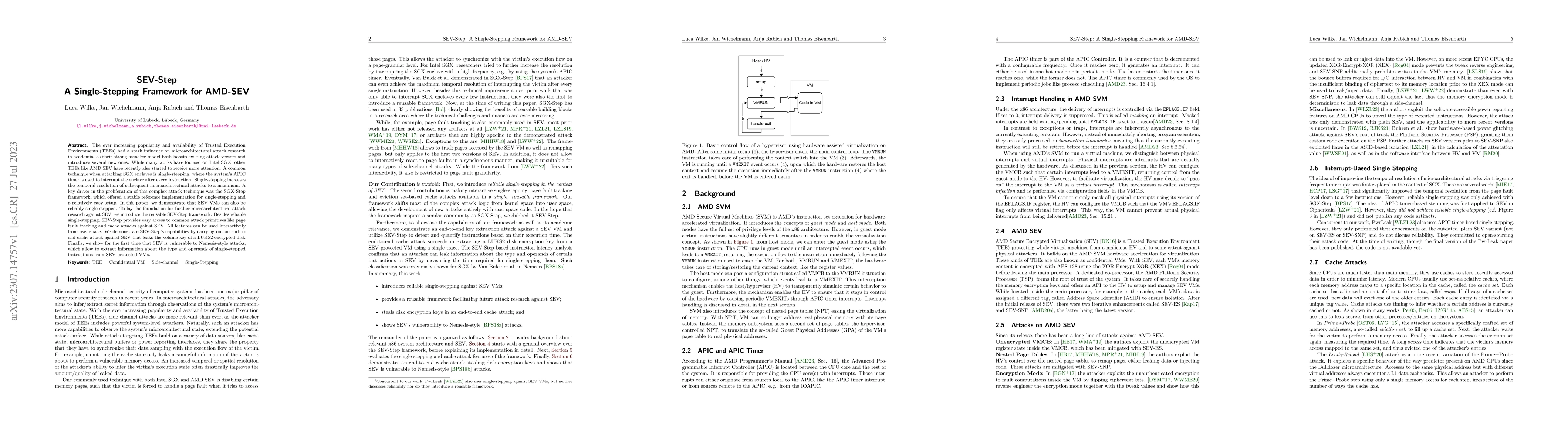 Thumbnail for SEV-Step: A Single-Stepping Framework for AMD-SEV