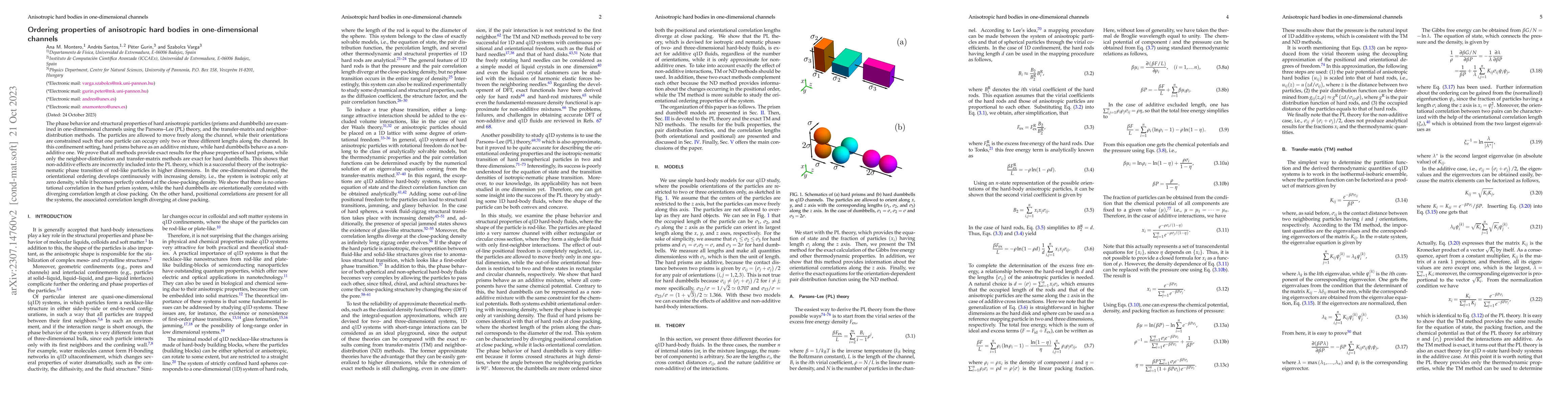 Thumbnail for Ordering properties of anisotropic hard bodies in one-dimensional
  channels