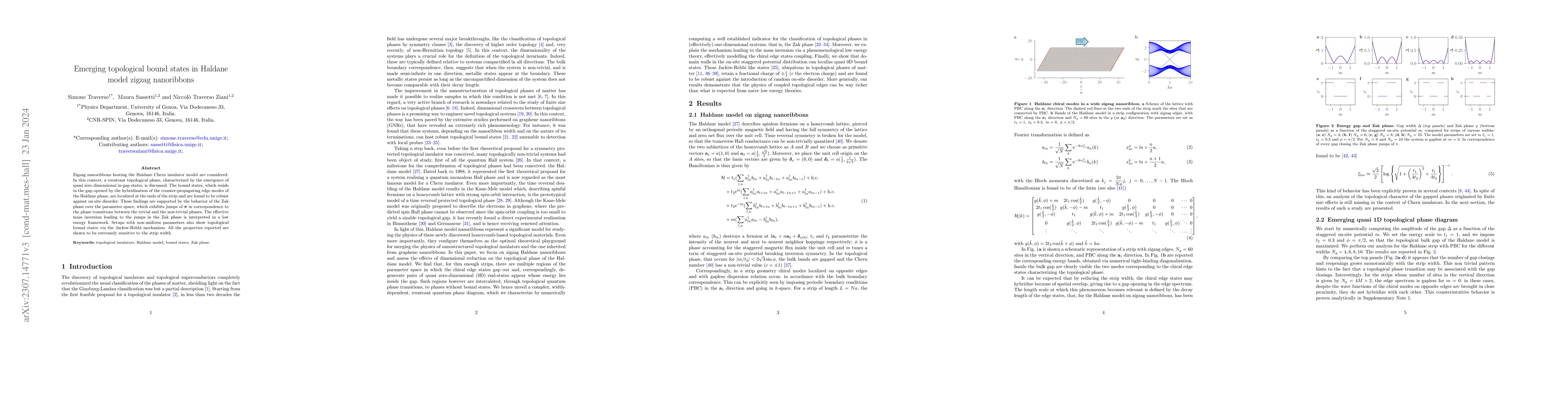 Thumbnail for Emerging topological bound states in Haldane model zigzag nanoribbons