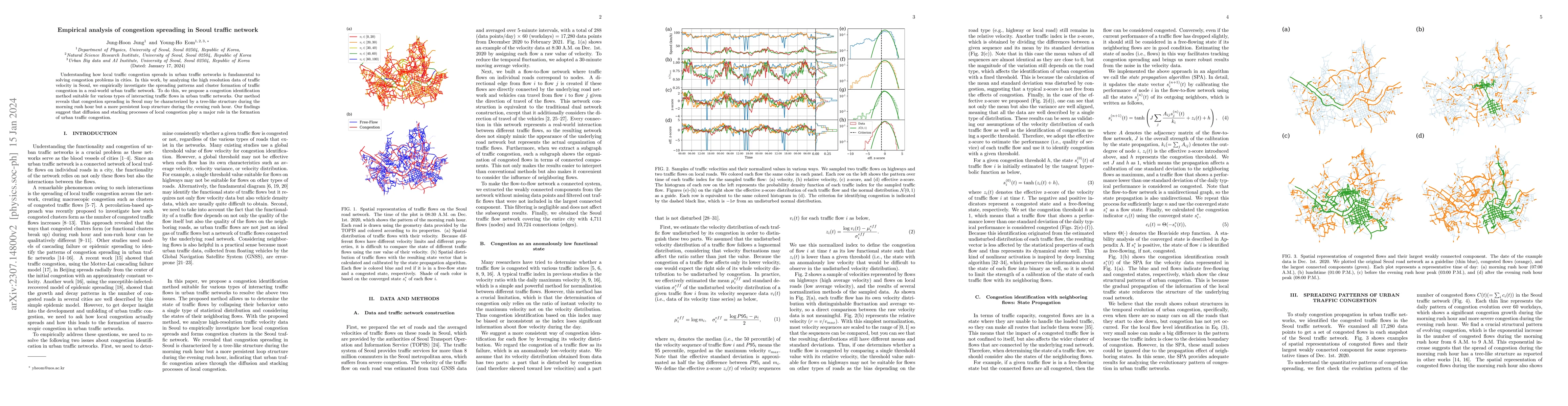 Thumbnail for Empirical analysis of congestion spreading in Seoul traffic network
