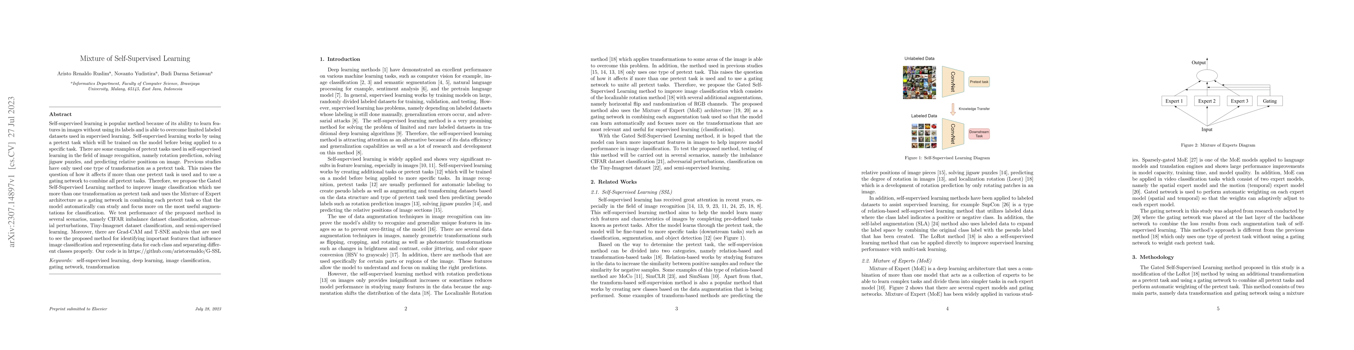 Thumbnail for Mixture of Self-Supervised Learning