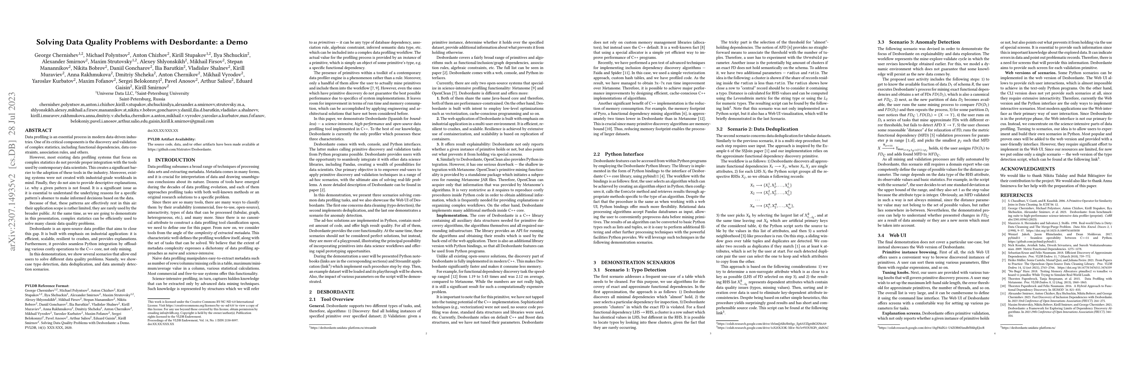 Thumbnail for Solving Data Quality Problems with Desbordante: a Demo
