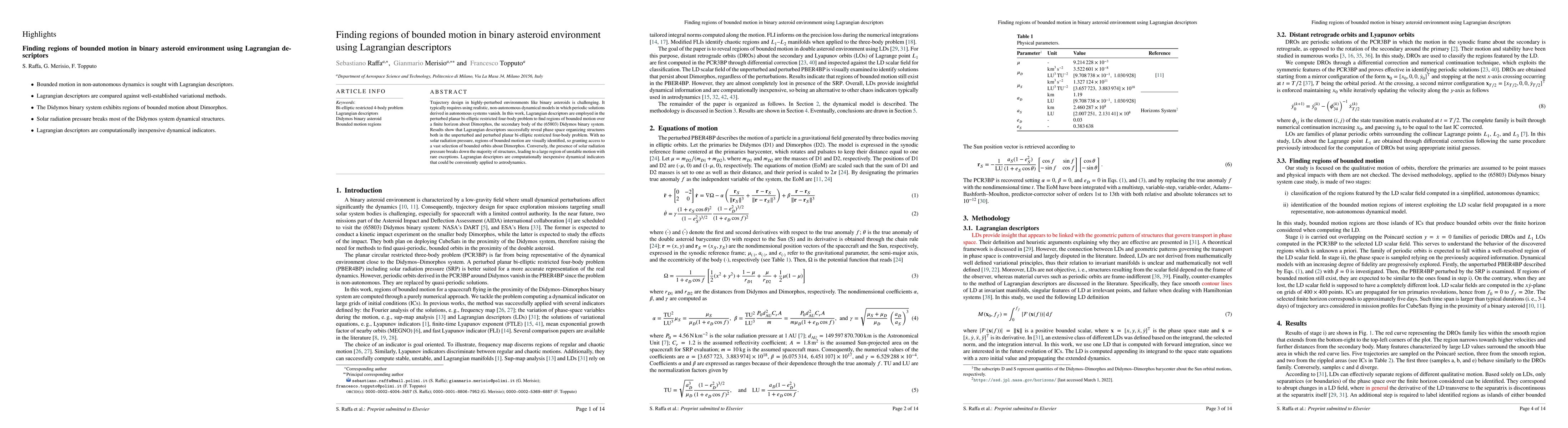 Thumbnail for Finding regions of bounded motion in binary asteroid environment using
  Lagrangian descriptors