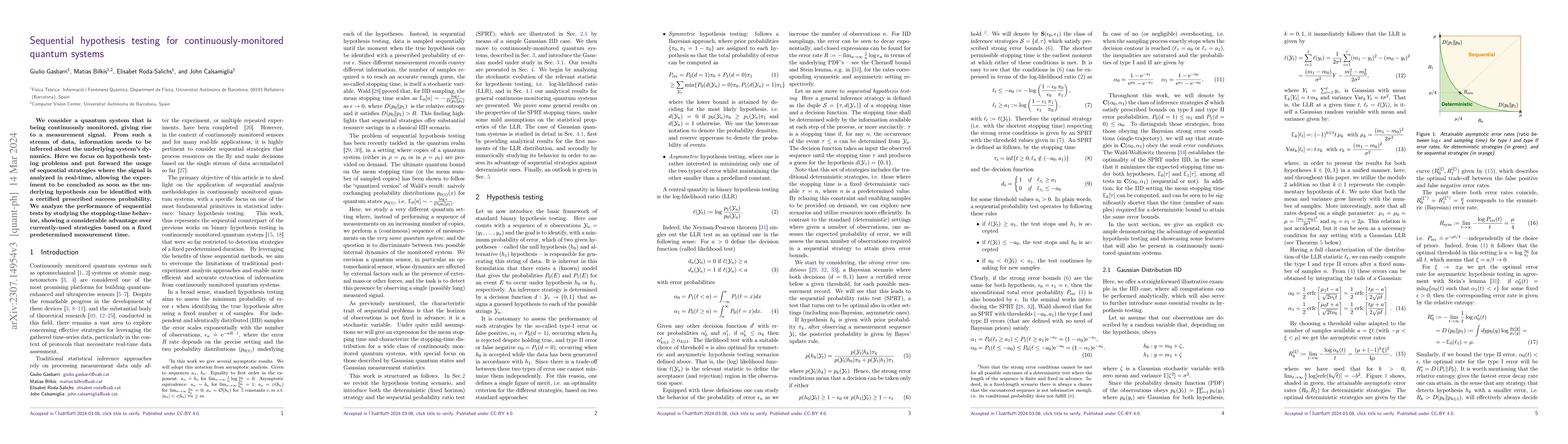 Thumbnail for Sequential hypothesis testing for continuously-monitored quantum systems
