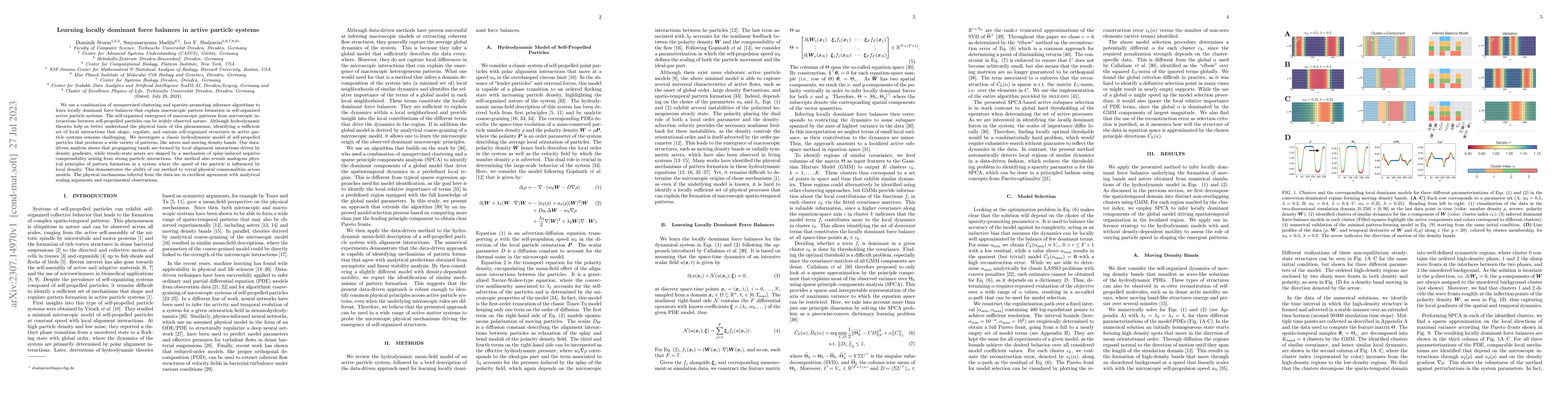 Thumbnail for Learning locally dominant force balances in active particle systems