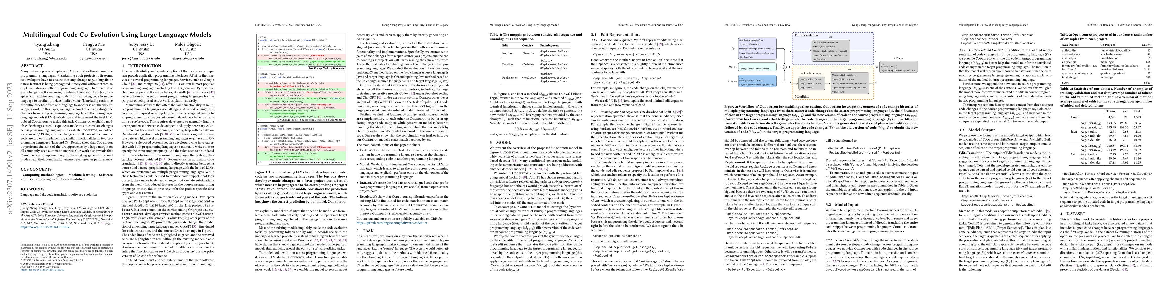 Thumbnail for Multilingual Code Co-Evolution Using Large Language Models