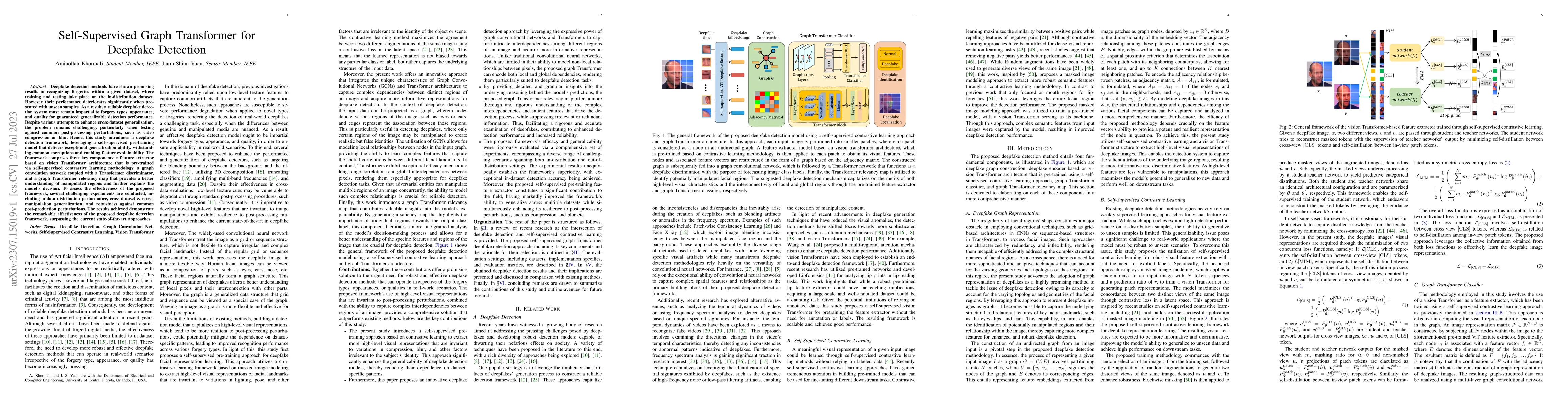 Thumbnail for Self-Supervised Graph Transformer for Deepfake Detection
