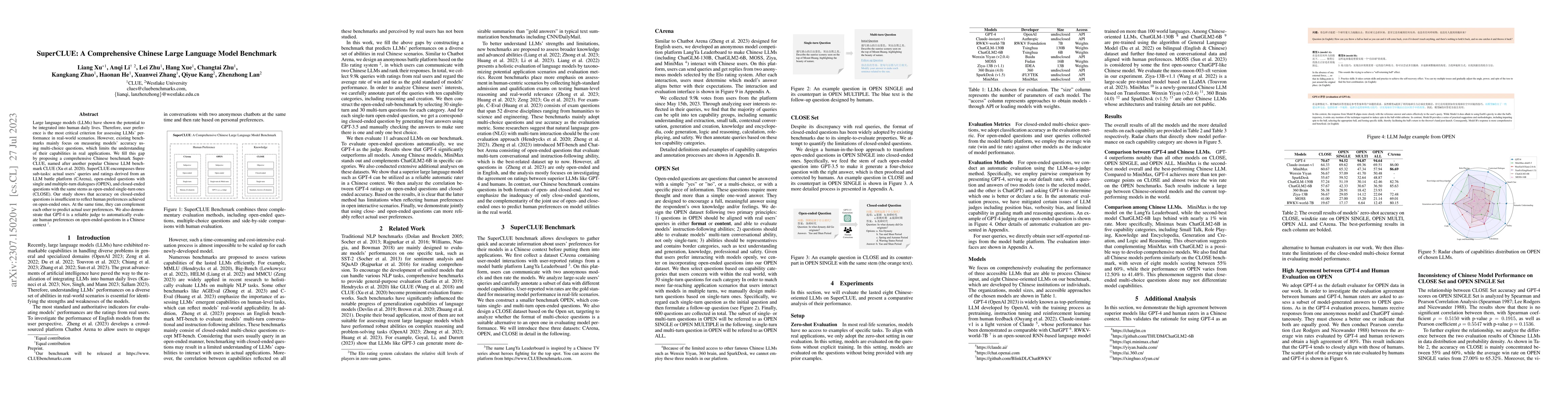 Thumbnail for SuperCLUE: A Comprehensive Chinese Large Language Model Benchmark