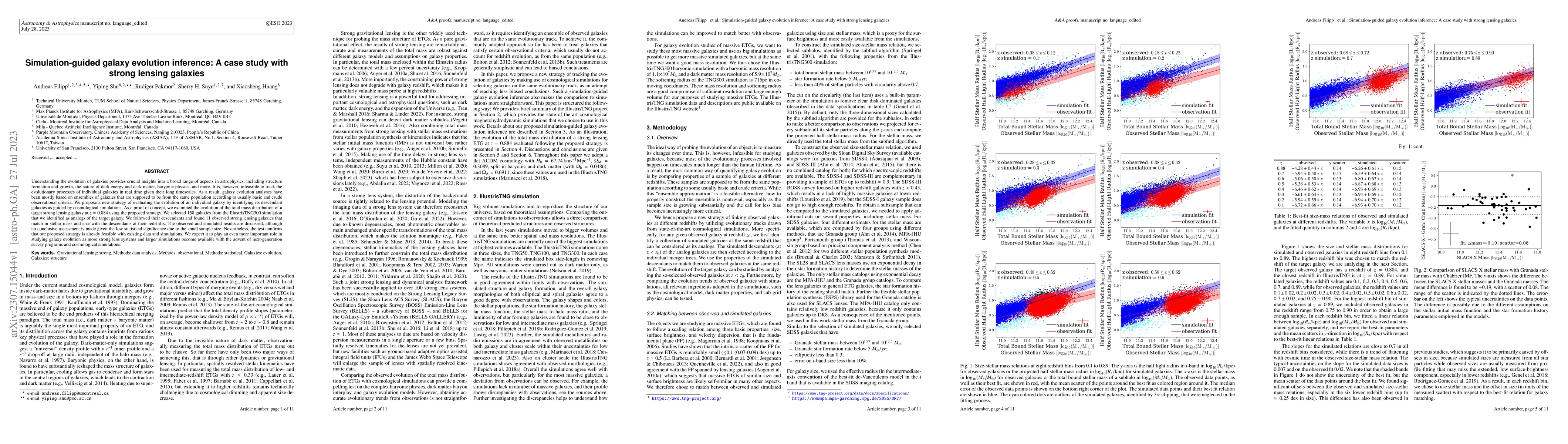 Thumbnail for Simulation-guided galaxy evolution inference: A case study with strong
  lensing galaxies