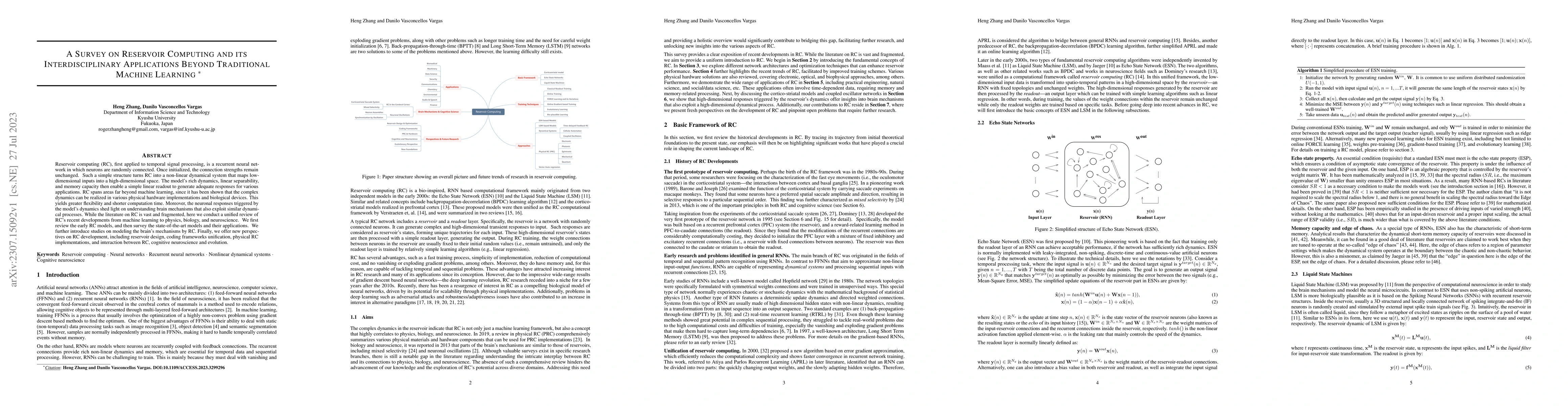 Thumbnail for A Survey on Reservoir Computing and its Interdisciplinary Applications
  Beyond Traditional Machine Learning
