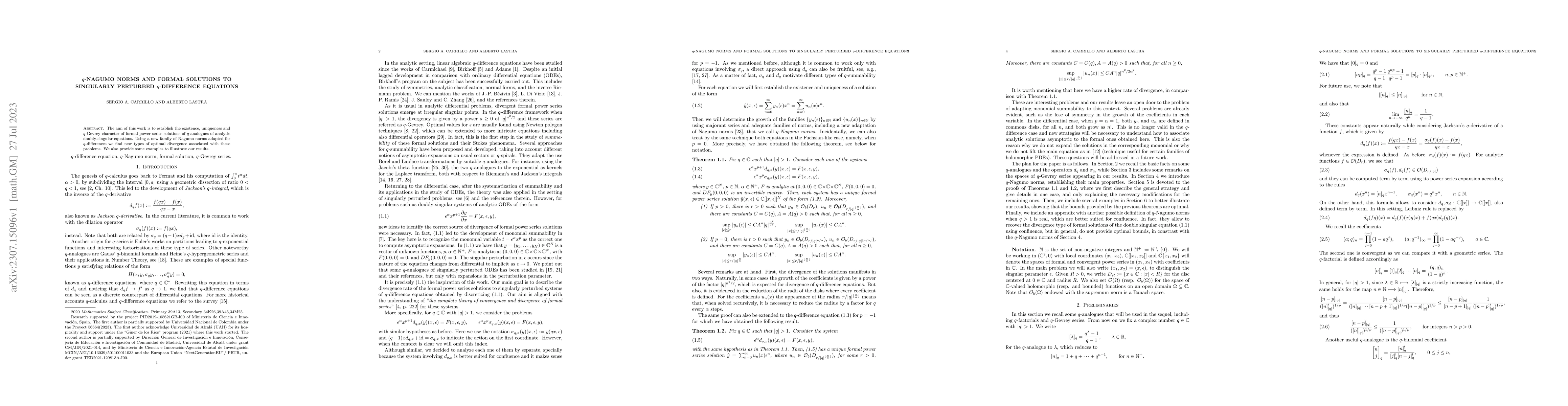 Thumbnail for q-Nagumo norms and formal solutions to singularly perturbed q-difference
  equations