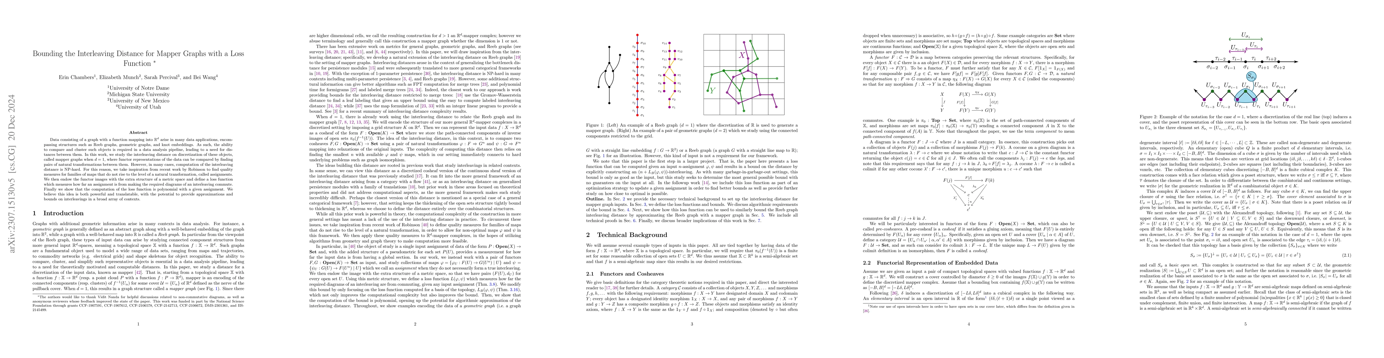 Thumbnail for Bounding the Interleaving Distance for Mapper Graphs with a Loss
  Function