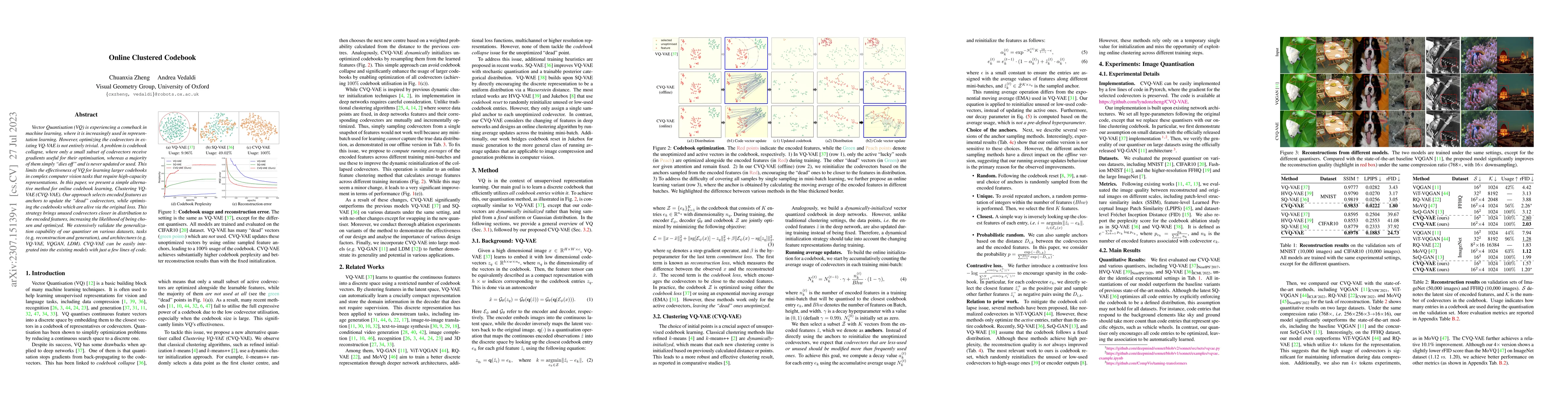 Thumbnail for Online Clustered Codebook