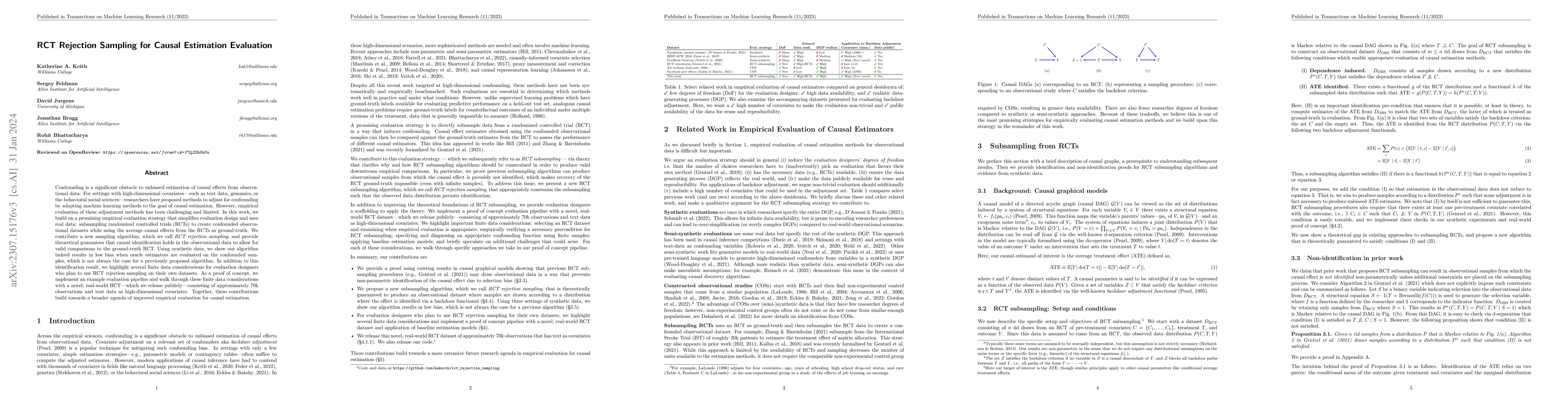Thumbnail for RCT Rejection Sampling for Causal Estimation Evaluation