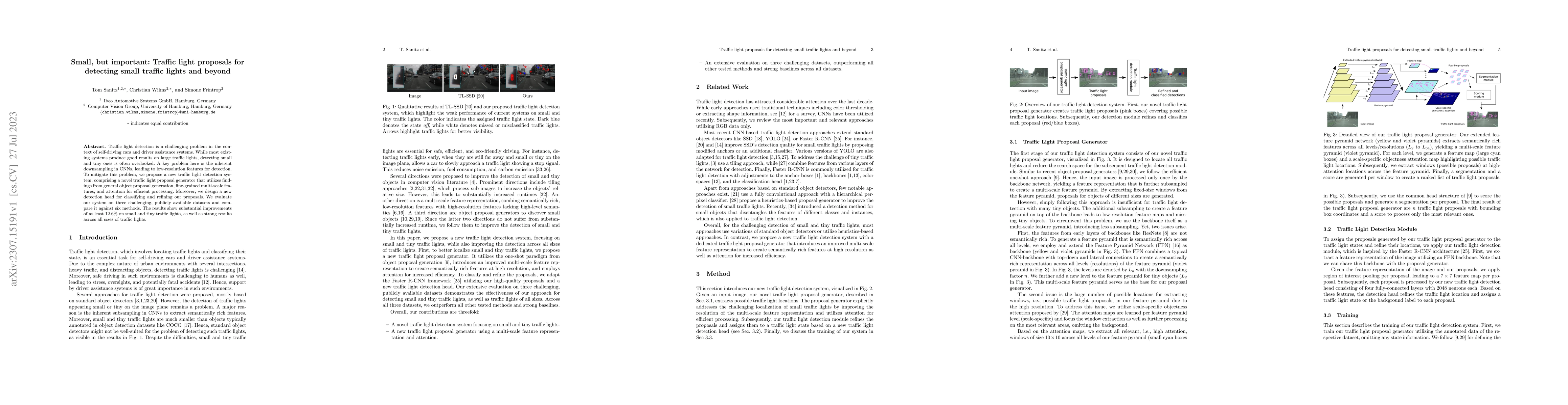 Thumbnail for Small, but important: Traffic light proposals for detecting small
  traffic lights and beyond