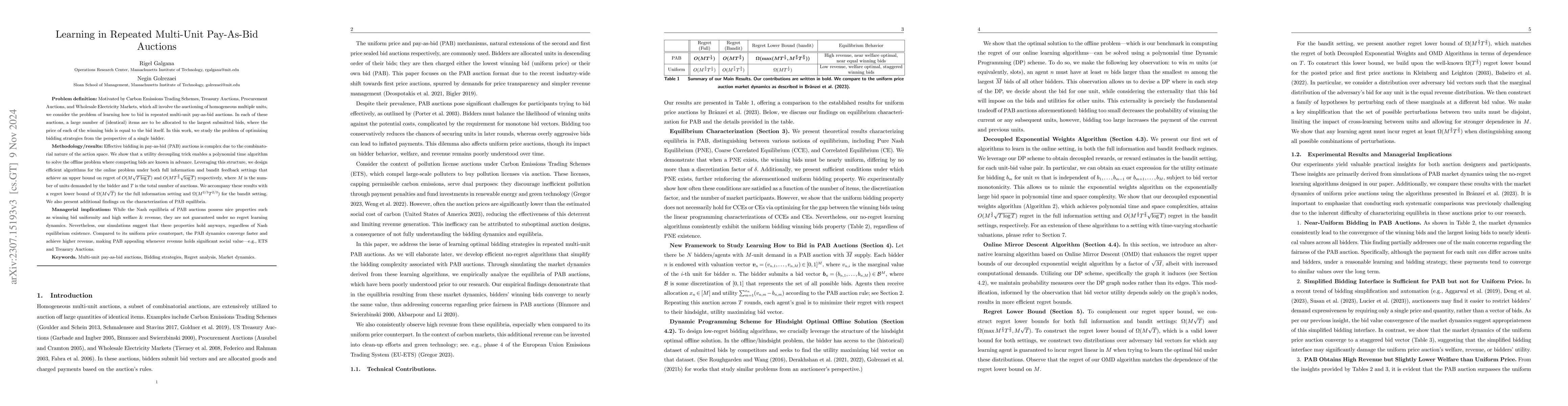 Thumbnail for Learning in Repeated Multi-Unit Pay-As-Bid Auctions