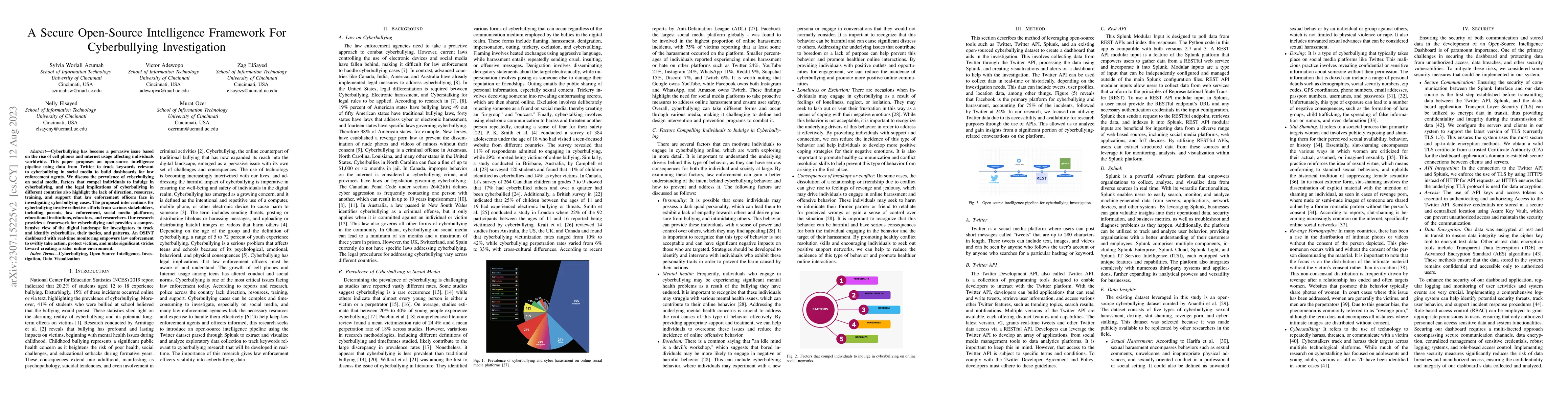 Thumbnail for A Secure Open-Source Intelligence Framework For Cyberbullying
  Investigation