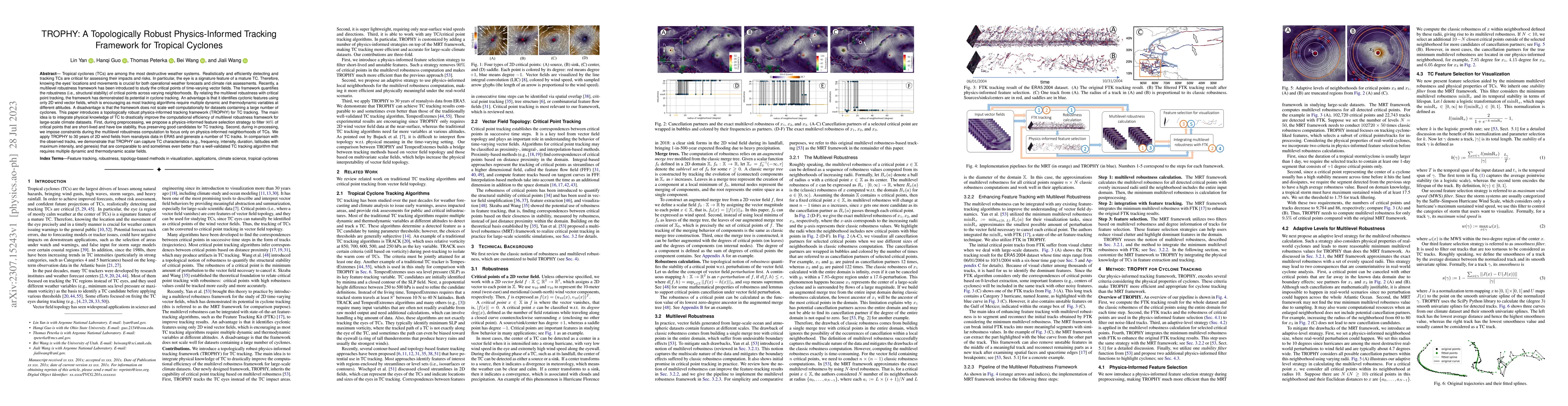 Thumbnail for TROPHY: A Topologically Robust Physics-Informed Tracking Framework for
  Tropical Cyclones