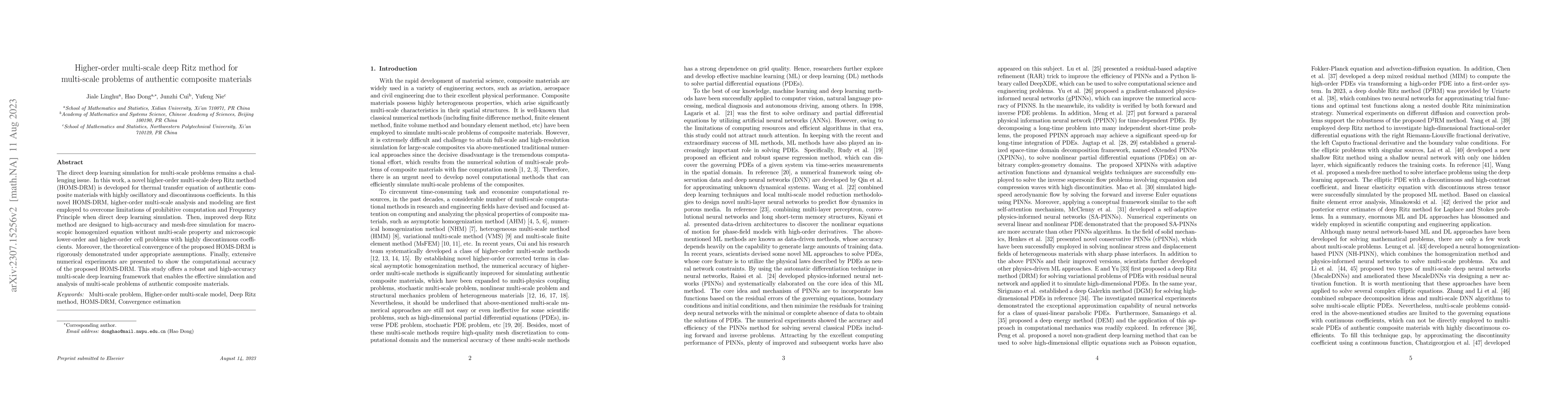 Thumbnail for Higher-order multi-scale deep Ritz method for multi-scale problems of
  authentic composite materials
