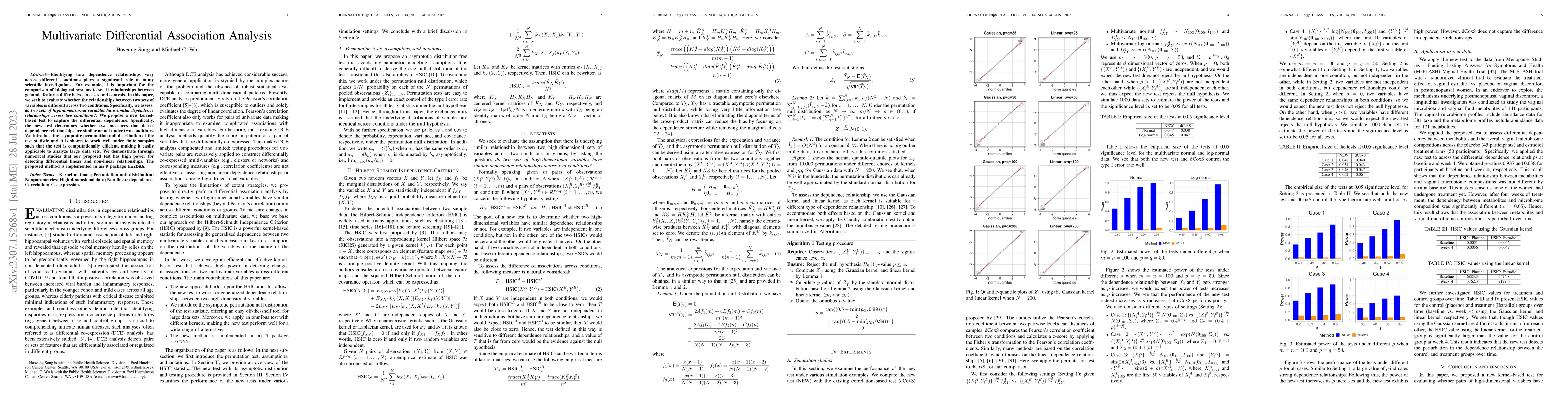 Thumbnail for Multivariate Differential Association Analysis