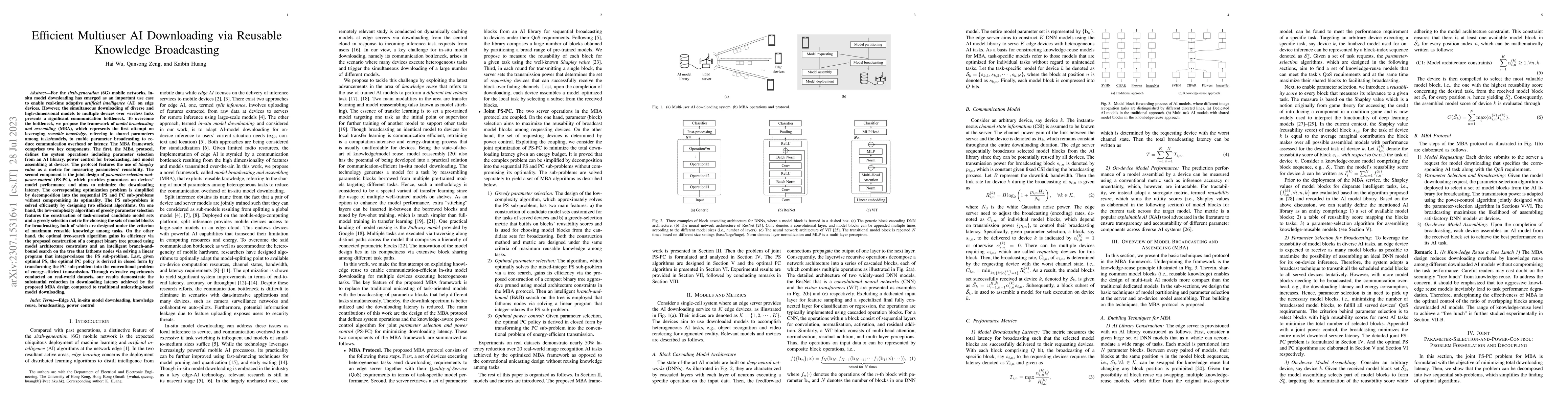Thumbnail for Efficient Multiuser AI Downloading via Reusable Knowledge Broadcasting