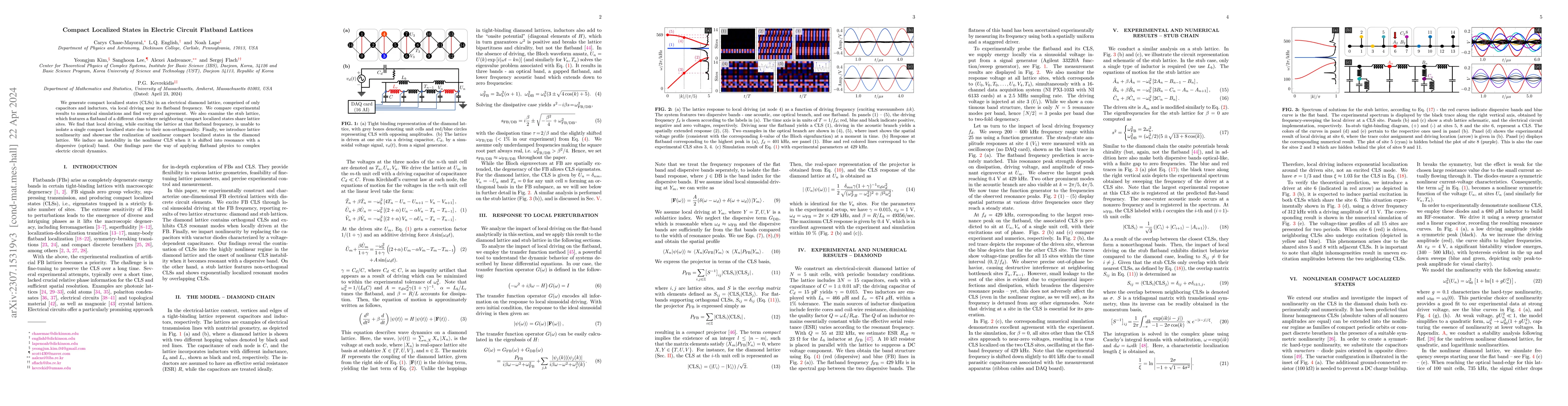 Thumbnail for Compact Localized States in Electric Circuit Flatband Lattices