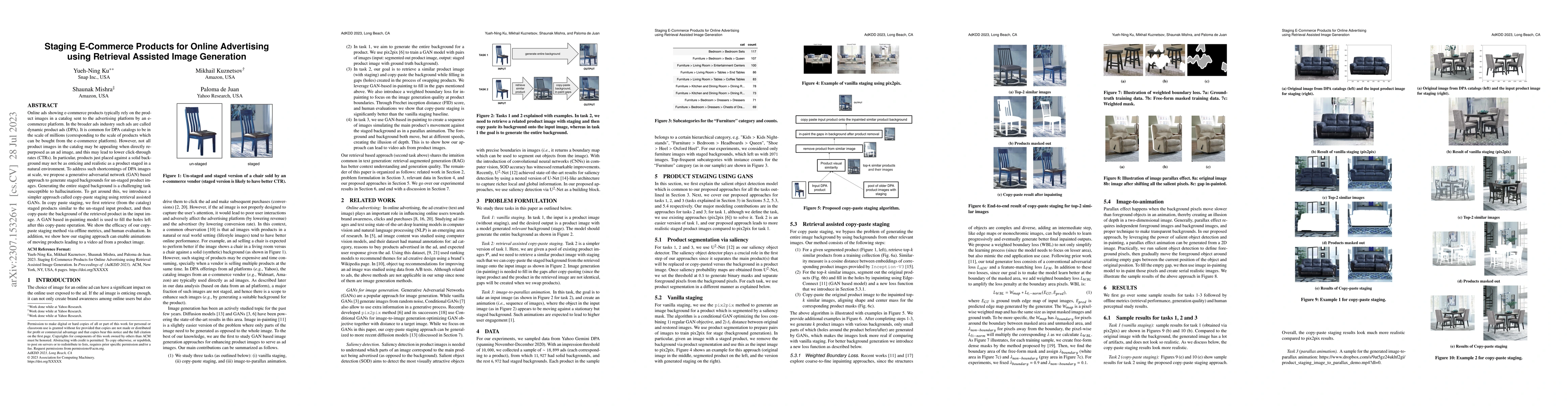 Thumbnail for Staging E-Commerce Products for Online Advertising using Retrieval
  Assisted Image Generation